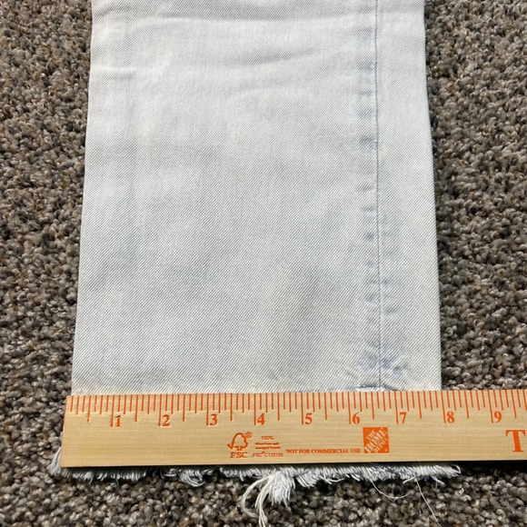 Vintage Levi's 550 Men's 31x35 Relaxed Fit Jeans France Made Frayed Hem 90s - Picture 8 of 10